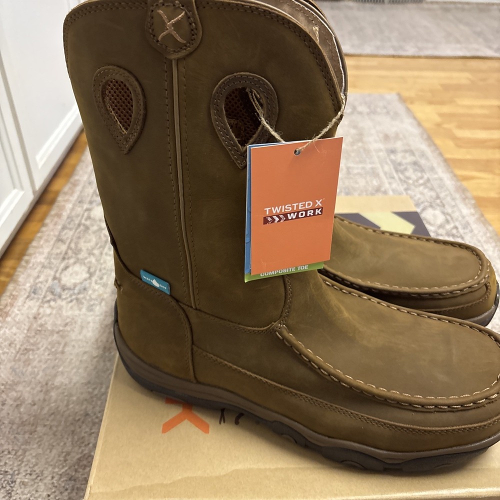 Twisted X Mens Waterproof Pull On Work Boot - Composite Toe MHKBCW1 Sz 13 M New